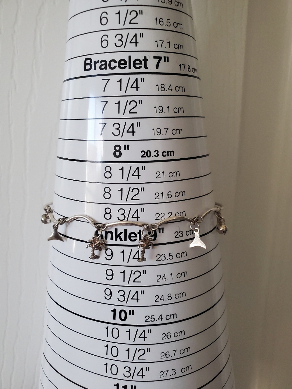 Islander Sterling Silver Anklet - Picture 3 of 14